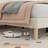 King Bed Frame with Adjustable Headboard, Velvet Upholstered Platform King Size Bed Frame, Vertical Channel Tufted, Strong Wooden Slats, No Box Spring Needed, Easy Assembly, Beige-118103171-118103177