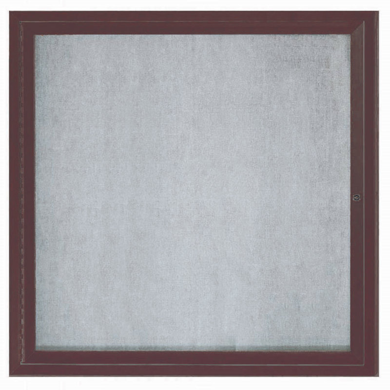 Tableau d'affichage mural extérieur pour l'extérieur, Aluminium anodisé bronze, Un, H 36 po x l 36 po