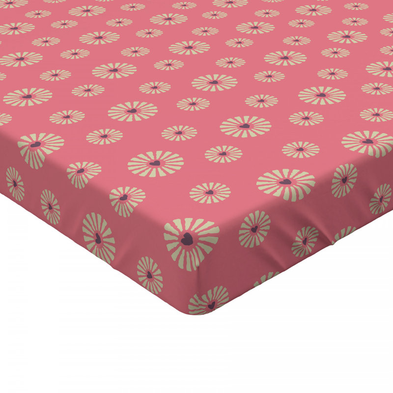 Drap-housse floral floral/fleur, Drap-housse de taille simple