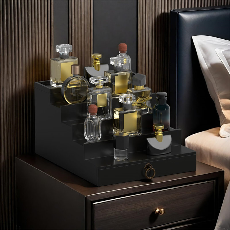 Wood Makeup Organiser