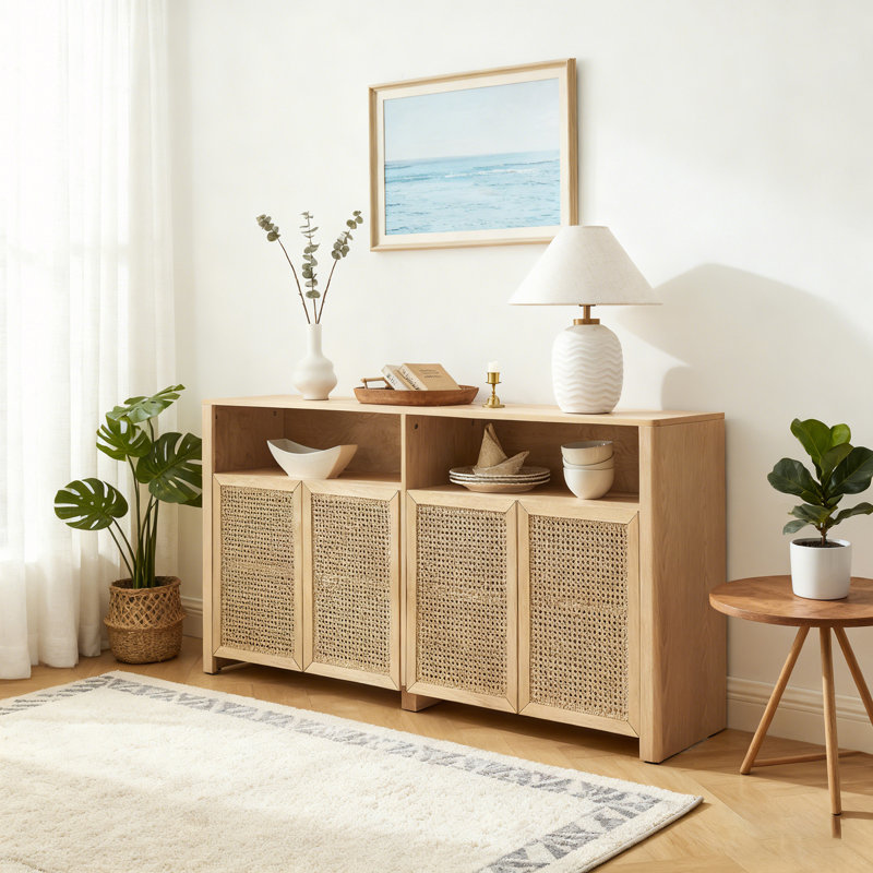 Buffet avec rangement, Naturel