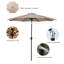 Parasol de patio 106 pouces-266482052