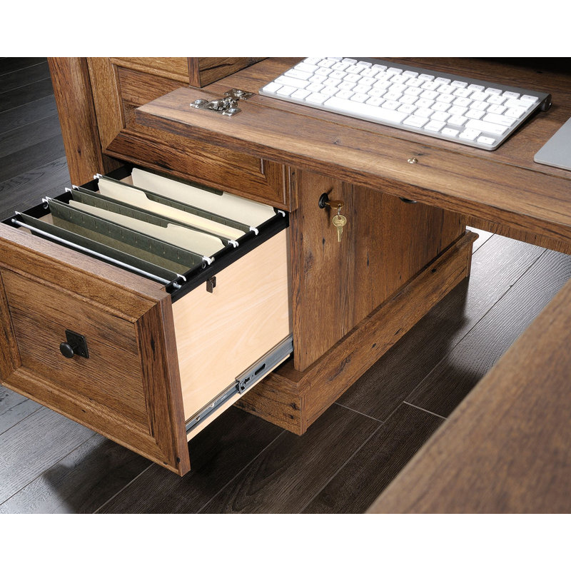 Bureau d'écriture rectangulaire l 68,74 po Jillyan, Brun clair