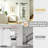 CHIC MODE Doors 48 in. x 84 in. White K Panel Solid Core MDF Double Bifold Barn Door with Hardware-100146265-111065509