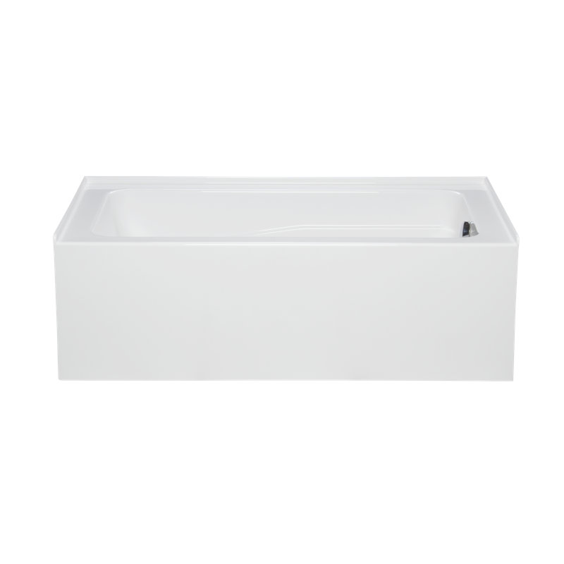La Jolla 60" x 32" Alcove/Tile In Combination Acrylic Bathtub, White, Right