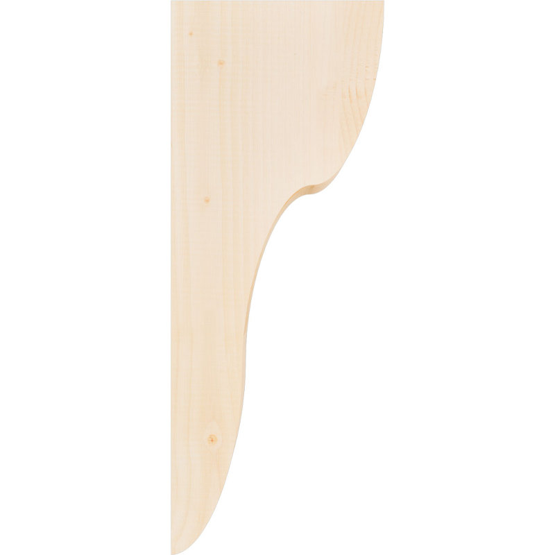 Corbeau Carmel, H 26 po x l 3,5 po x P 10 po, Sapin de Douglas, Lisse