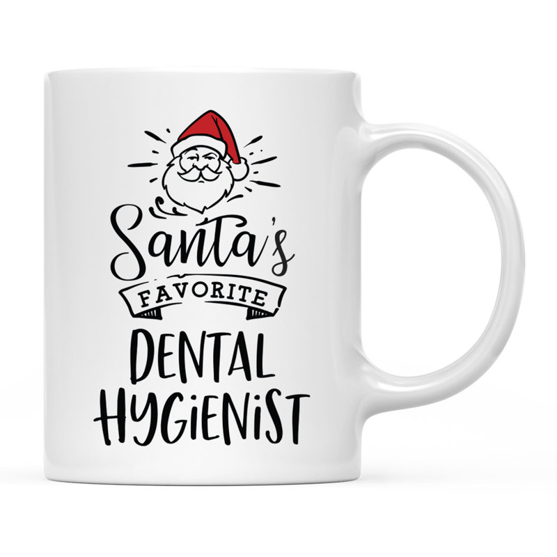 Grande tasse à café Tuileries, « Santa's Favorite Dental Hygienist »