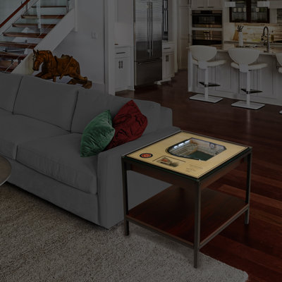 Glass Top End Table