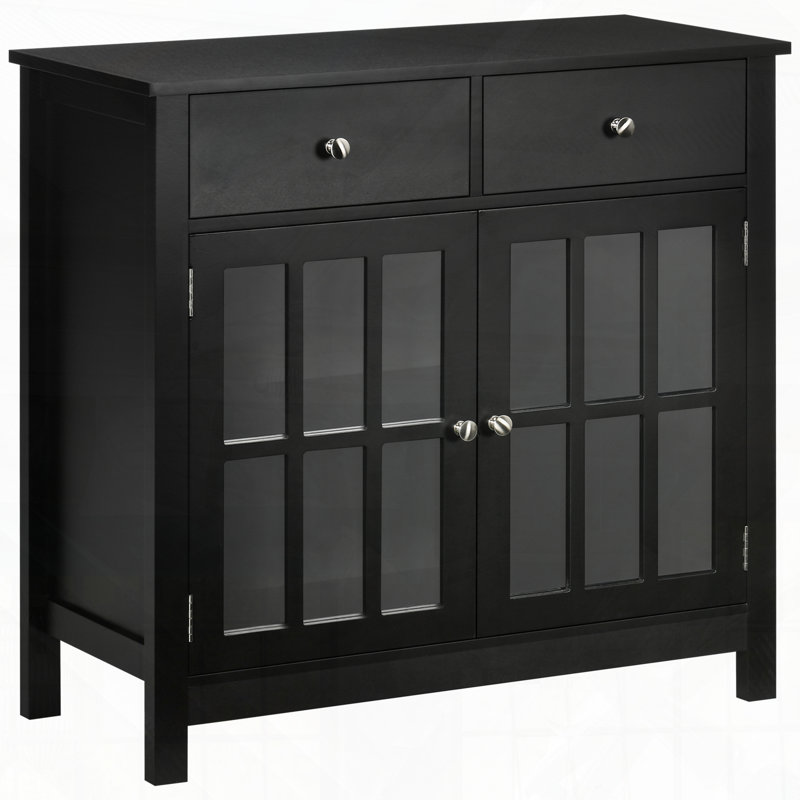 Buffet Buffet avec portes réglables et 2 tiroirs