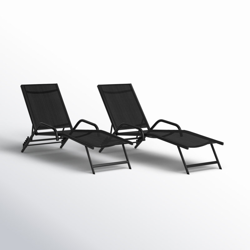 Billett Outdoor Metal Chaise Lounge
