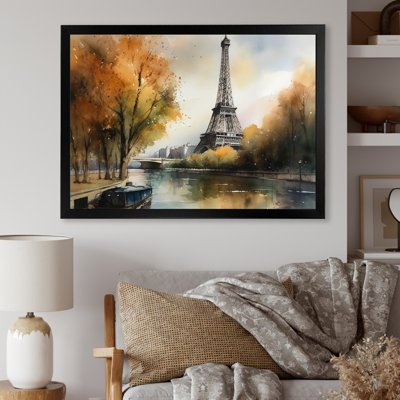 Pastel Eiffel Tower In Paris II " Pastel Eiffel Tower In Paris II "