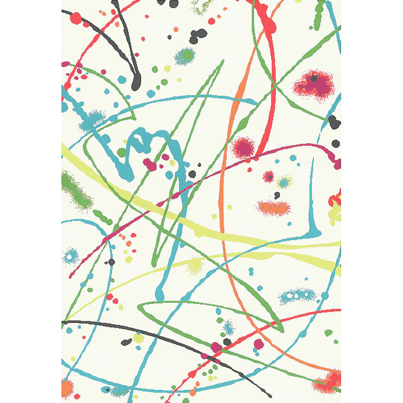 Oney Abstract Indoor Rug, Rectangle 7'10" x 11'2"