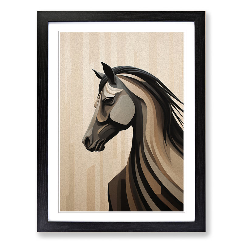 Horse Minimalism No.2 - Framed Print