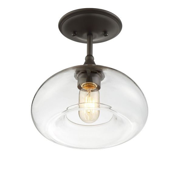 Meridian 1-Light Ceiling Light in Oil Rubbed Bronze, Oil Rubbed Bronze