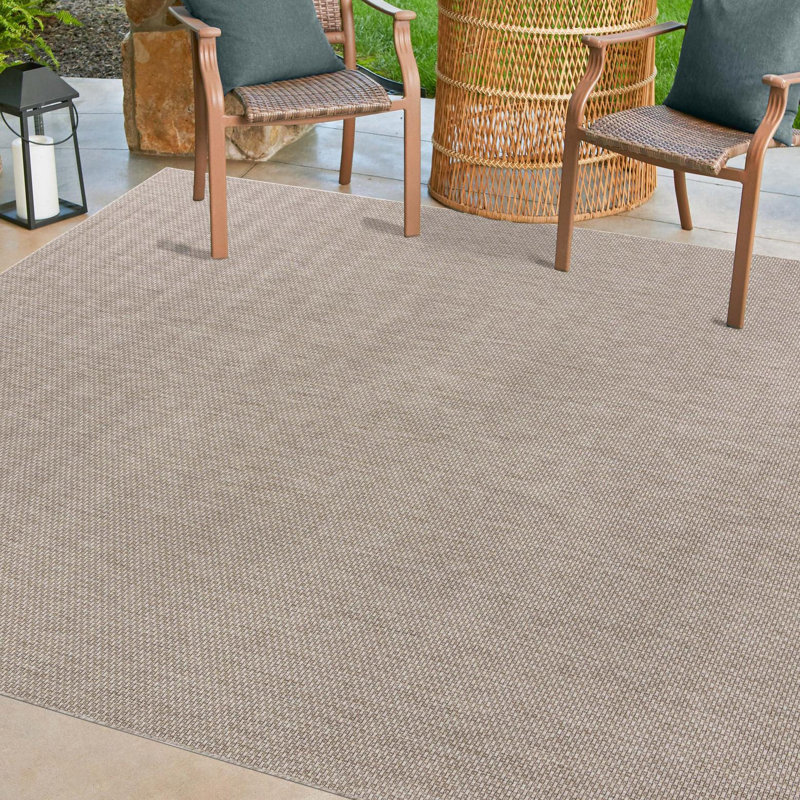 Tapis beige Bembry, Beige, Carré 7 pi 10 po