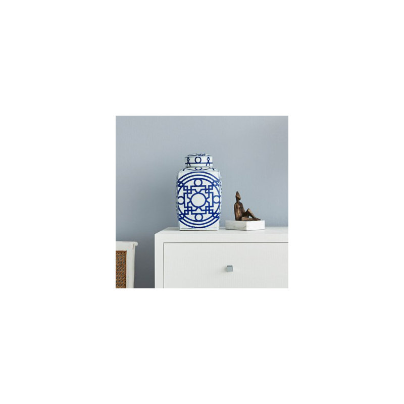 Jasper Porcelain Jar, Blue