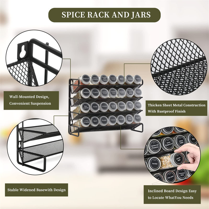 Spice Jar & Rack Set