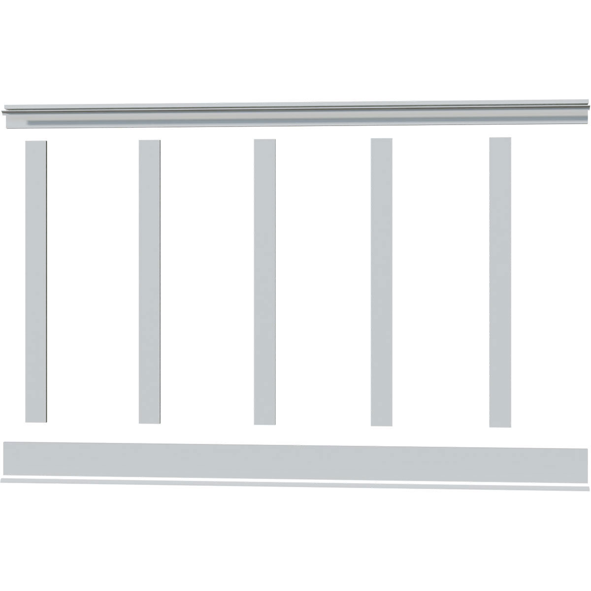 Ekena Millwork Deluxe Shaker PVC Wall Paneling in White & Reviews | Wayfair
