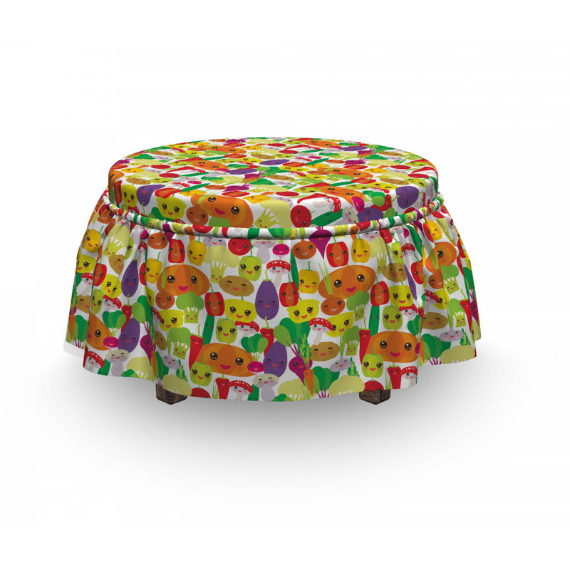 Box Cushion Ottoman Slipcover