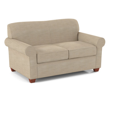 Finn 59" Rolled Arm Sofa Bed Loveseat with Reversible Cushions