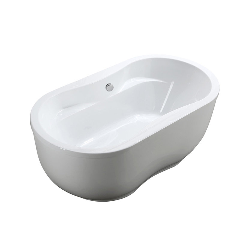 Toulouse 65'' x 34'' Soaking Acrylic Bathtub