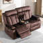 Causeuse inclinable en velours 70,9 po-2029295203