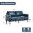 65" Faux Leather Classic Loveseat Mid-Century Modern Sofa-114213096