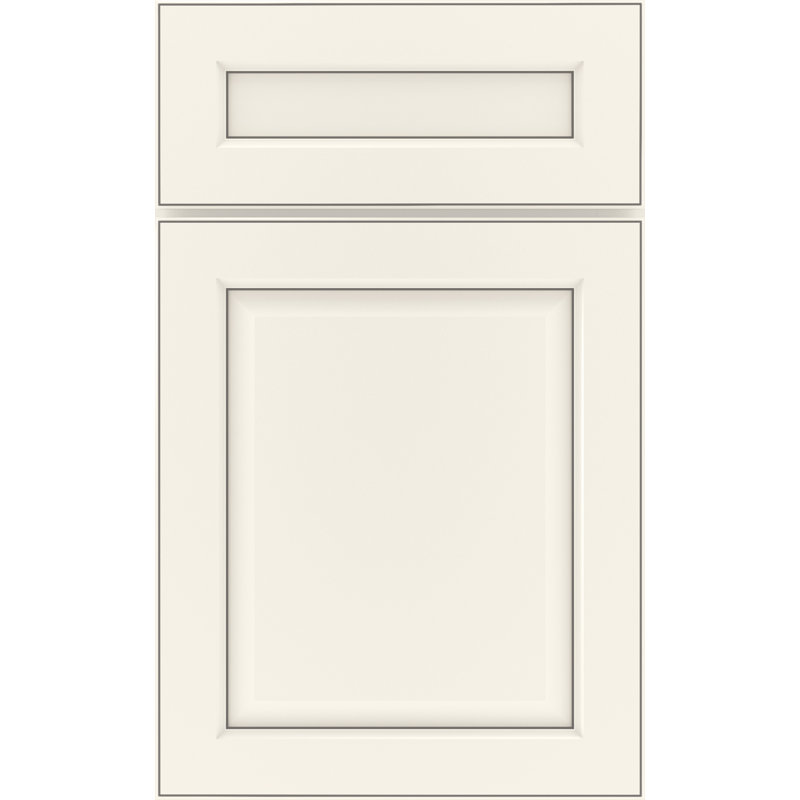 Dwelling Value Greystone Door Sample, Chalk/Nickel Glaze, Maple
