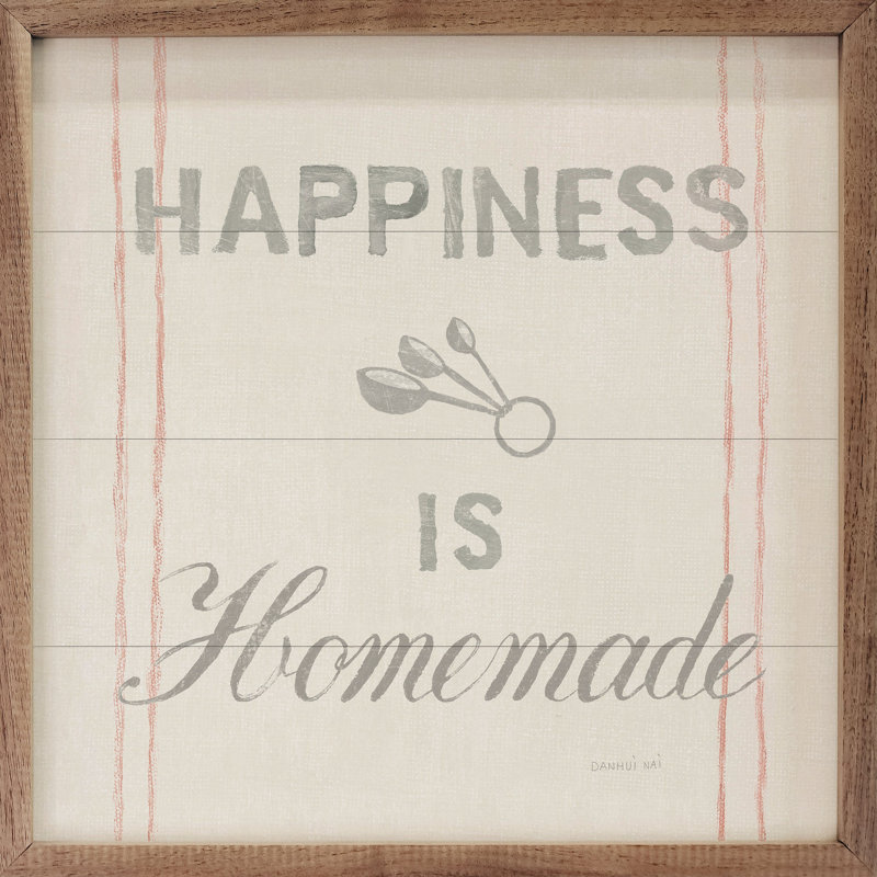 «Floursack Kitchen VIII Happiness Is Hommade» par Danhui Nai, H 4 po x l 4 po