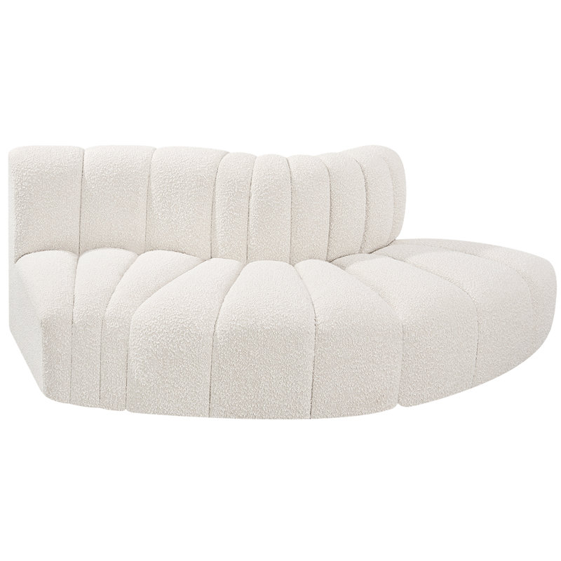 Canapé et méridienne rembourrés Iyre, Crème Boucle