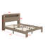 Base de lit plateforme avec tête de lit à DEL, ports USB et rangement spacieux sous le lit-8711492-8711495