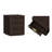 Evelyn 20" W Modern Nightstand with 3 Full Extension Drawers in Brown-1339159623