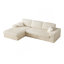 Canapé modulaire en mousse de velours côtelé de style modulaire de Boneless-936633467