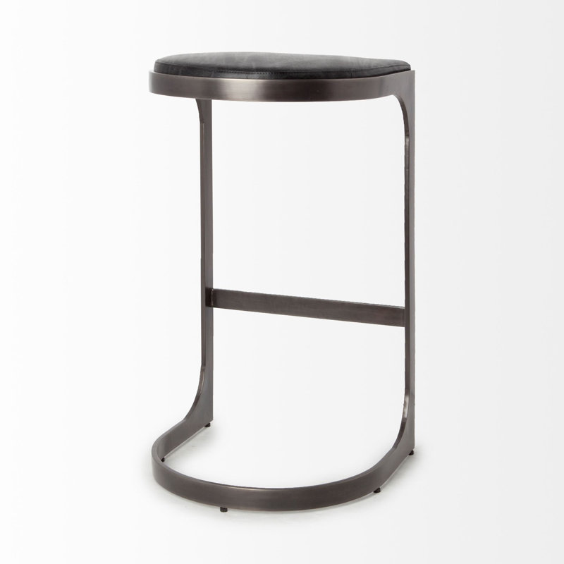 Tabouret de bar et de comptoir Nishimura, Noir, Tabouret de bar (siège d'une hauteur de 30 po)