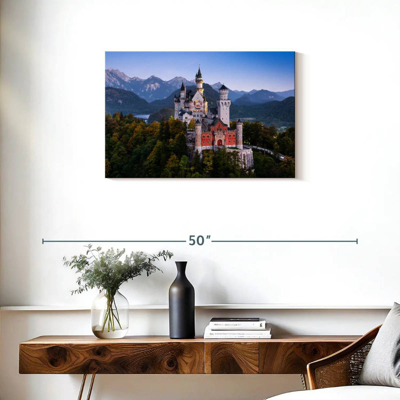 Lilie Scenic Neuschwanstein Castle, H 20 po x l 30 po