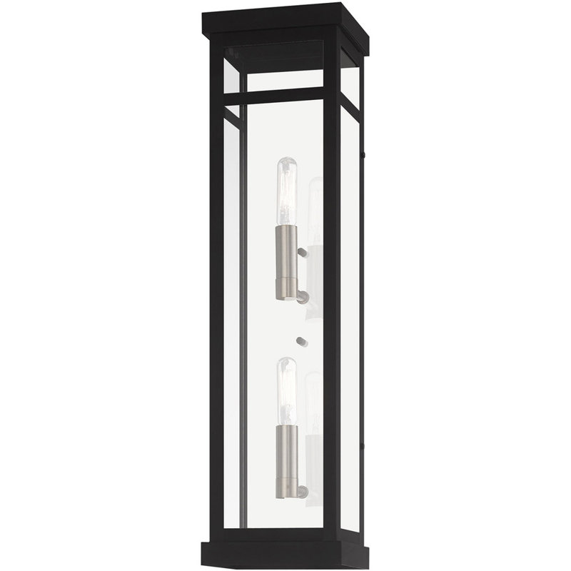 Solid Brass Wall Light, Black