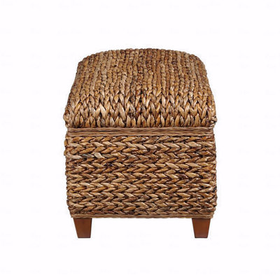 Amber Woven Banana Leaf Storage Trunk