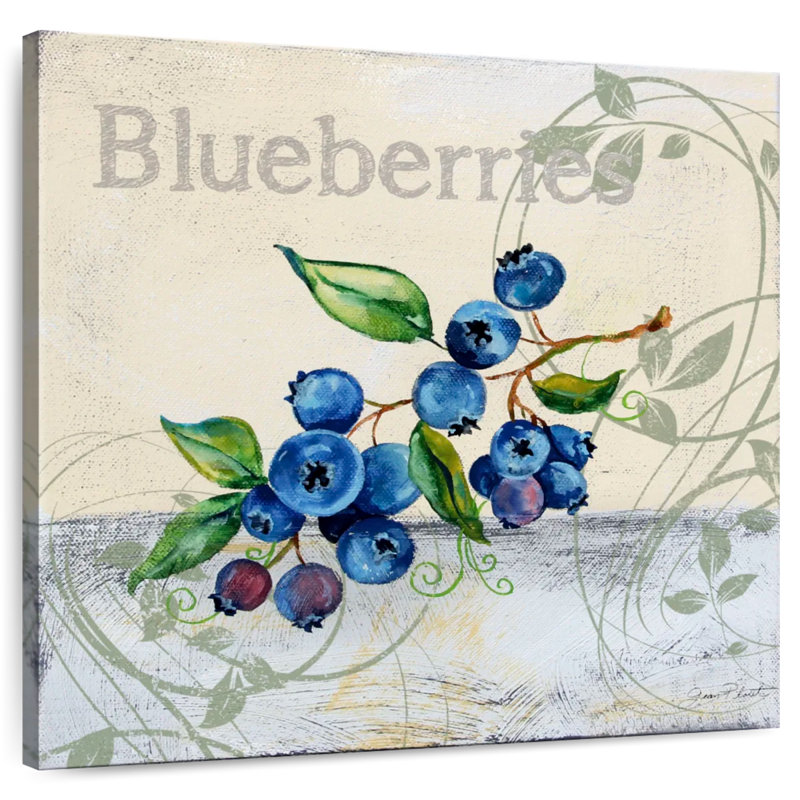 Yarlin Tutti Fruiti Blueberries, 33" H x 33" W
