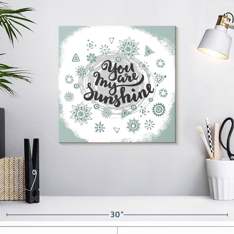 Plaque murale Khylige My Sunshine, H 16 po x l 16 po