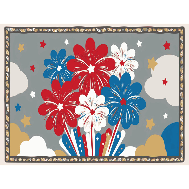 Tapis vacances des fêtes The Holiday Aisle®, Rectangulaire 2 pi x 3 pi