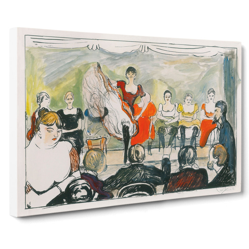 Tingletangle by Edvard Munch - Wrapped Canvas, 50cm H x 76cm W x 3cm D