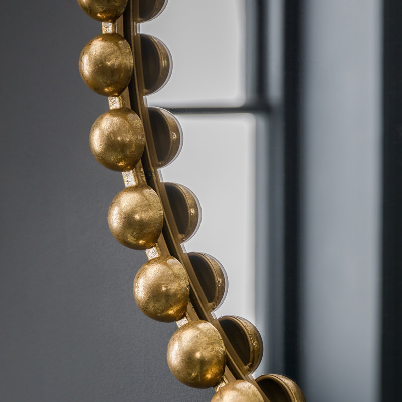 Callanan Metal Wall Mirror, Gold