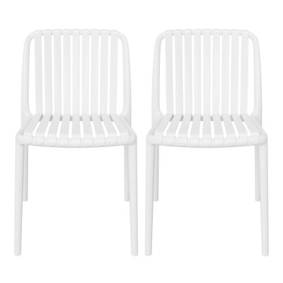 Ensemble de chaises d'appoint empilables Delron (ensemble de 2)