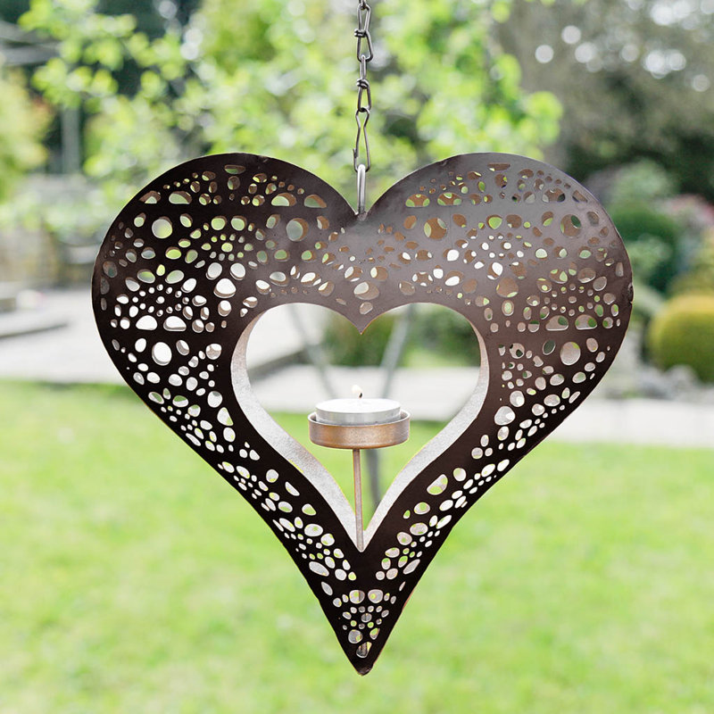 Metal Wall Tealight Holder, Black/Silver