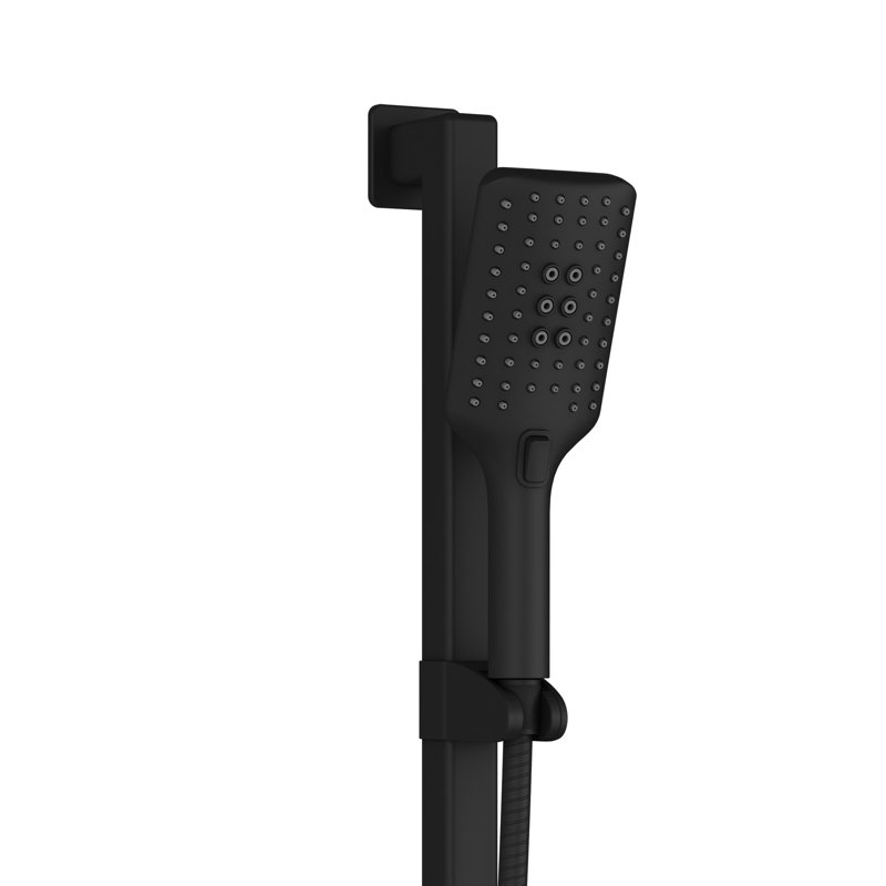Seville Slide Bar Slip Resistant ADA Compliant 500 lb Weight Capacity Slide Bar with Multi-function Handshower Left
