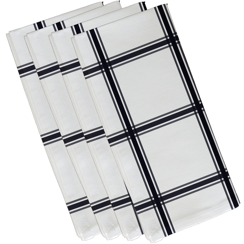 Ensemble de serviettes 4 pièces Arlene, L 18 po x L 18 po, Bleu marine