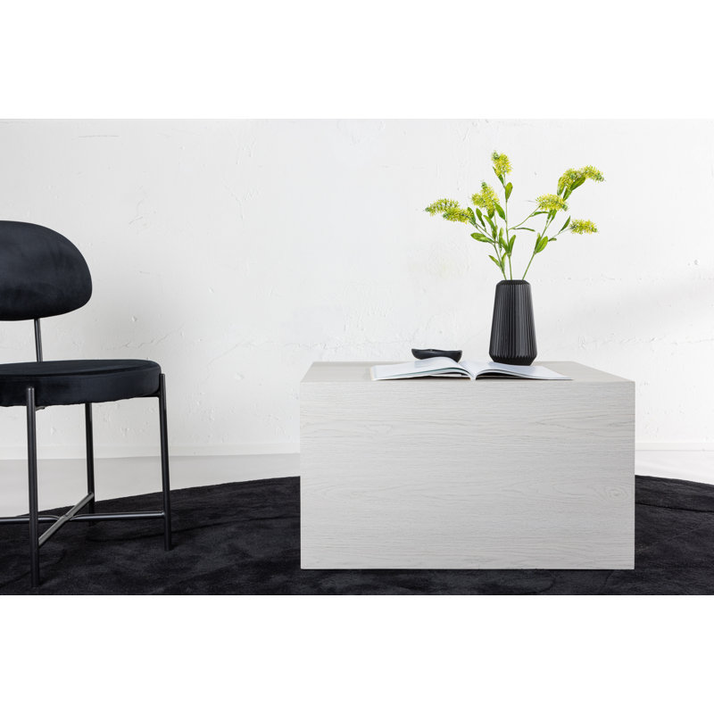 Merrik Block Coffee Table, Whitewash 