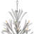 Vida 50" Nineteen-Light Modern Tall Hanging Chandelier w/ Crystal Accents-1807537686