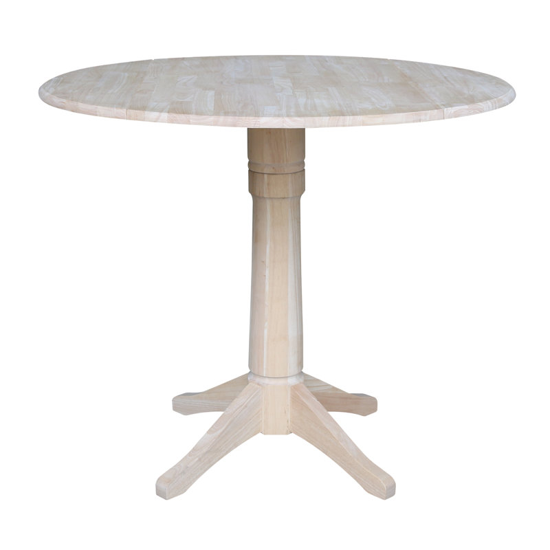 Extendable Round Solid Wood Dining Table, Ready to Finish / Unfinished