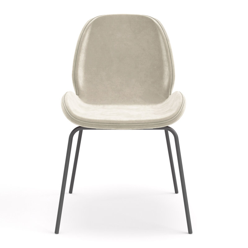 Fauteuil d'appoint en velours, Beige